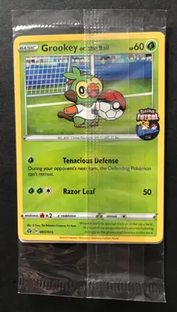 Grookey On The Ball 003/005 Futsal Pokemon Card PROMO UK Exclusive NEW SEALED - Image 1