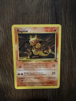 1st Edition Magmar 39/62 - Fossil - Uncommon Pokemon Card - Near Mint (NM) - Image 1