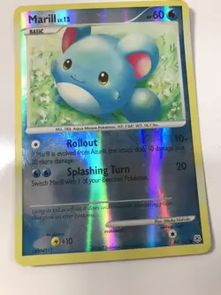 Pokemon Card Marill LV.12 Diamond & Pearl 88/130 Reverse Holo Common!! LP - Image 2