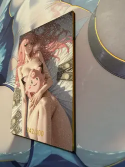 SERIALIZED 242/300 Zero Two Pokemon Card Spicy Waifu Double Sided Glitter - Image 3