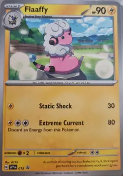Flaaffy SVP 015 Scarlet & Violet Black Star Promo Card Pokemon TCG NM Near Mint - Image 1