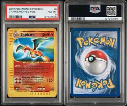 Pokemon TCG Charizard Rare Reverse Holo Card 40/165 Expedition PSA 8 - Image 3