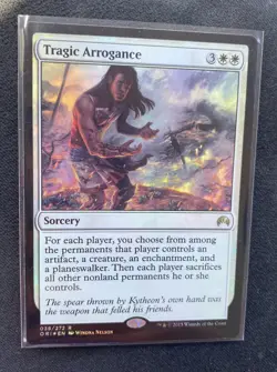 Mtg Tragic Arrogance x1 Magic Origins Rare Sorcery NM Foil 038/272 mtg - Image 1