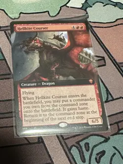 MTG Hellkite Courser Extended Art Commander Legends - Image 1