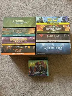 Magic the Gathering Sealed Booster Box Lot ! Sealed Draft, Set, and Collector! - Image 2