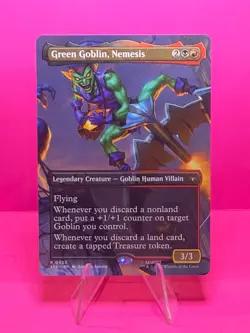 MTG Green-Goblin, Nemesis 023 Borderless Regular NM - Image 1