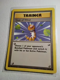 Vintage Pokemon TCG Trainer Gust of Wind 93/102 Original Base Set WOTC 1999 - Image 1