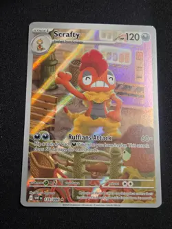 Scrafty 139/086 SV: White Flare Pokemon Card NM - Image 1