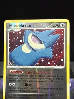 Pokemon Card Munchlax 69/111 Platinum Rising Rivals Reverse Holo Light Play - Image 2