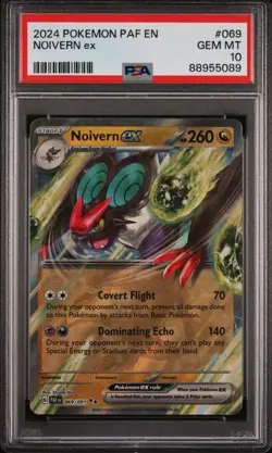2024 Pokemon Paldean Fates Noivern ex PSA 10 GEM DOUBLE RARE Extended Art #069 - Image 1