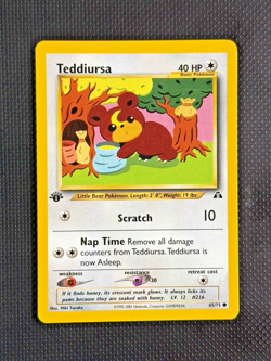 💫Pokemon TCG - Teddiursa - Neo Discovery - 65/75 - 1st Edition💫 - Image 1