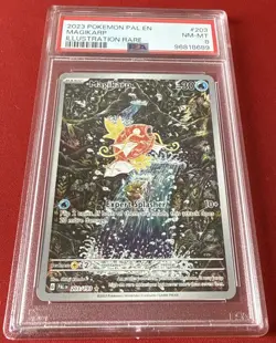 2023 POKEMON Scarlet & Violet Paldea Evolved Magikarp Illus Rare #203/198 PSA 8 - Image 1