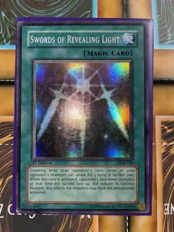 Yu-Gi-Oh! Swords of Revealing Light LOB-101 1st Ed FOIL LINE ERROR MISPRINT - MP - Image 1