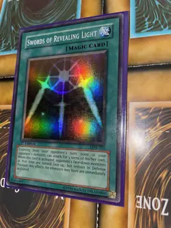 Yu-Gi-Oh! Swords of Revealing Light LOB-101 1st Ed FOIL LINE ERROR MISPRINT - MP - Image 4