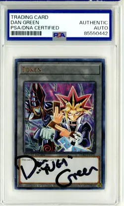 PSA Signed Dan Green Yu-Gi-Oh! TCG Token Legendary Decks II LDK2-ENT01 Ltd Ed UR - Image 1