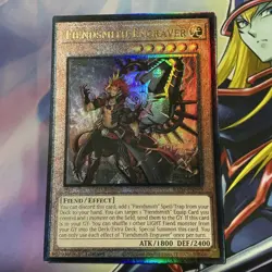 Yu-Gi-Oh! Fiendsmith Engraver PRISMATIC COLLECTORS RARE - RA04-EN049, 1st Ed, NM - Image 2