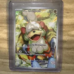 Pokemon TCG Twilight Masquerade Hisuian Growlithe Illustration Card 181/167 - Image 2