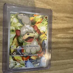 Pokemon TCG Twilight Masquerade Hisuian Growlithe Illustration Card 181/167 - Image 3
