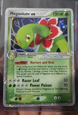 Pokemon TCG Meganium EX 106/115 Unseen Forces Holo Ultra Rare Vintage Card - Image 1