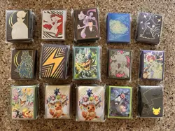 25 Pokemon Elite Trainer Box/Collection Box 65 Card Sleeves {14 Unique} Sealed - Image 1