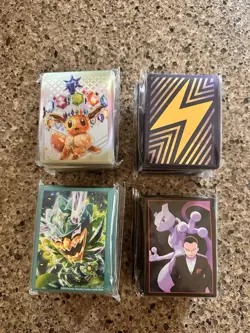 25 Pokemon Elite Trainer Box/Collection Box 65 Card Sleeves {14 Unique} Sealed - Image 3