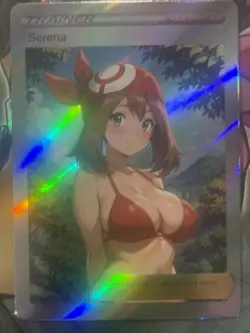 Pokemon May Anime Waifu Custom DIY Trainer Art Sexy Pokemon card - Image 2