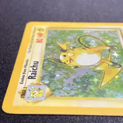 Raichu 14/102 Pokemon Card TCG Base Set Unlimited Holo Rare - Image 3