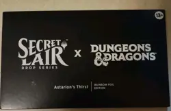 MtG SECRET LAIR Dungeons & Dragons: Astarion's Thirst Rainbow Foil Sealed - Image 1
