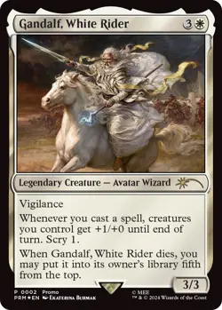 NM Promo Foil Gandalf, White Rider, MTG, Magic the Gathering, 2 - Image 1
