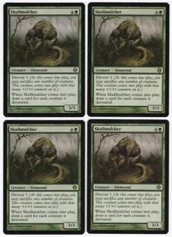 Skullmulcher x4 4x 2008 Shards of Alara PLAYSET Green Rare Creature MTG NM AZ1 - Image 1