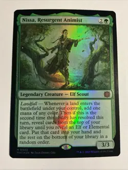 Nissa Resurgent Animist - Foil NM-Mint English March of the Machine:aftermath - Image 1