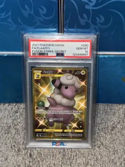 2021 Pokemon Fusion Strike #280 Flaaffy Full Art Secret Rare PSA 10 Gem Mint - Image 1