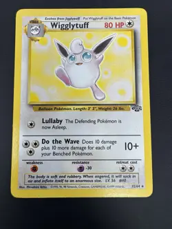 Pokemon Wigglytuff #32/64 Non-Holo Rare - 1999 Unlimited Jungle - LP - Image 1