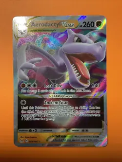 Pokemon TCG Aerodactyl VSTAR # 093/196 Lost Original 2022 Pack Fresh Near Mint - Image 1