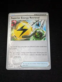 Pokemon Paldea Evolved 189/193 Superior Energy Retrieval Reverse Holo - Image 1
