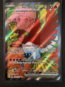 Ethan's Ho-Oh ex 209/182 Pokemon Destined Rivals Ultra Rare Full Art Holo NM - Image 1
