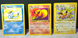 Pokemon TCG Eeveelution Trio - Flareon, Jolteon & Vaporeon Jungle LP/NM - Image 1