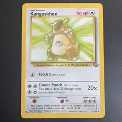 Pokemon Vintage Non-Holo Rare Kangaskhan Jungle 21/64 WotC 1999 - Image 1