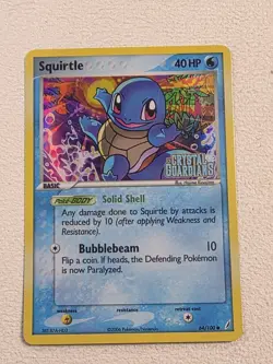 Pokemon Squirtle Crystal Guardians Reverse Holo Stamped 2006 #64/100 - Image 1