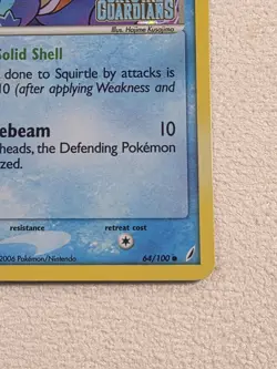 Pokemon Squirtle Crystal Guardians Reverse Holo Stamped 2006 #64/100 - Image 4