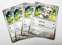 Pokemon Card 2024 Temporal Forces Playset Cinccino 137/162 4x x4 - Image 1