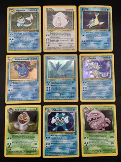Vintage Pokemon Cards Holo Rare Collection WOTC Era Only MP/HP - Image 1