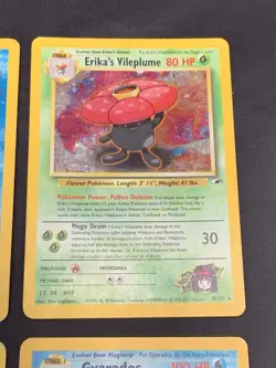 Vintage Pokemon Cards Rare Holo Lot WOTC MP/HP Gym Heroes, Jungle, Fossil, Base - Image 4