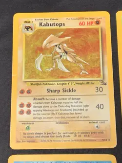 Vintage Holo Rare Pokemon Cards WOTC 1999 Base Set, Fossil, Jungle MP/HP Mewtwo - Image 2