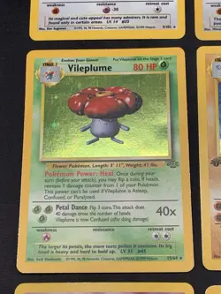 Pokemon Vintage Holo Rare WOTC Era Card Lot Base Set, Fossil, Jungle MP/HP - Image 5
