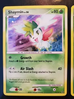 Shaymin 13/127 38/127 Cosmos Holo Rare Pokemon TCG Platinum Card Deck Exclusive - Image 2