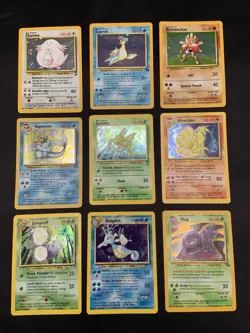 Vintage Pokemon Cards Rare Holo Lot WOTC Era Only MP/HP - Image 1