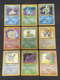 Vintage Pokemon Cards Holo Rare Collection WOTC Era Only MP/HP - Image 1