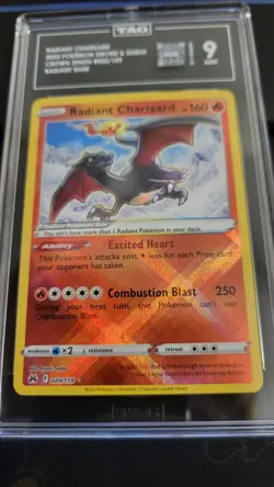 Radiant Charizard #020/159 - Crown Zenith - Radiant Rare - TAG 9 - Pokemon Card - Image 5