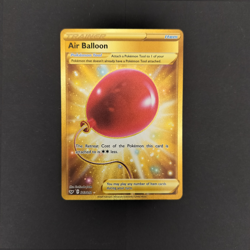 Pokemon Card Air Balloon 213/202 Sword & Shield Full Art Gold Secret Rare NM - Image 1